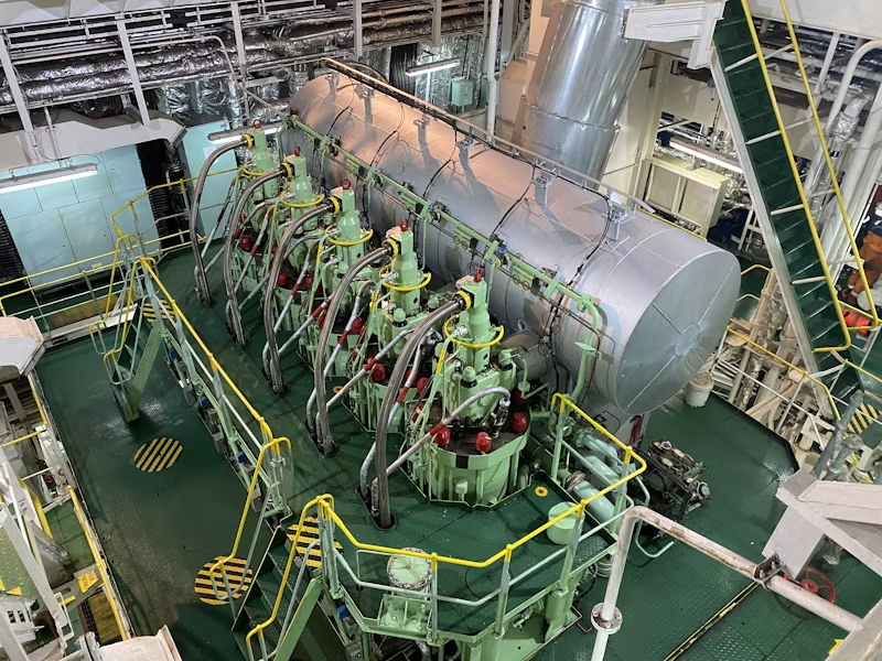 Marine vessel engine room